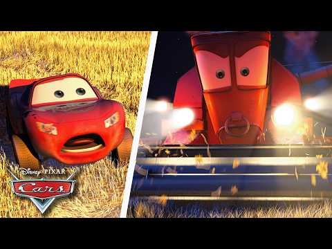 Mater Teaches Lightning McQueen About Tractor Tipping! 🤫🌙 | 4K | Pixar Cars | @disneyjr thumbnail