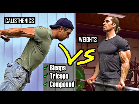The Best ARM Exercises - Calisthenics vs Weight Training Workout Guide thumbnail