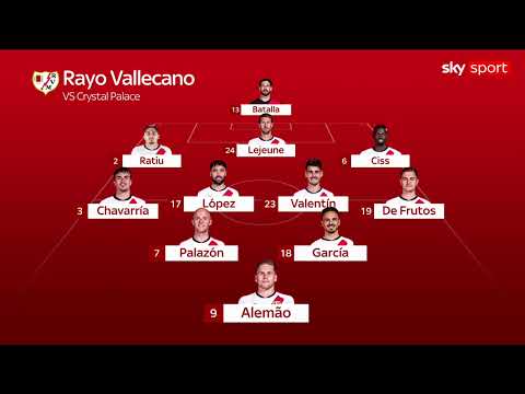 Crystal Palace-Rayo Vallecano: le probabili formazioni della finale di Conference League thumbnail