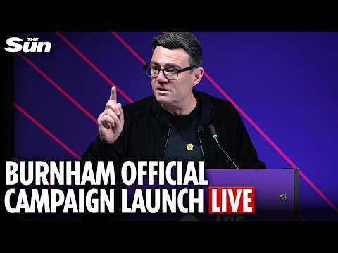 LIVE: Andy Burnham officially launches his campaign for Makerfield by-election thumbnail