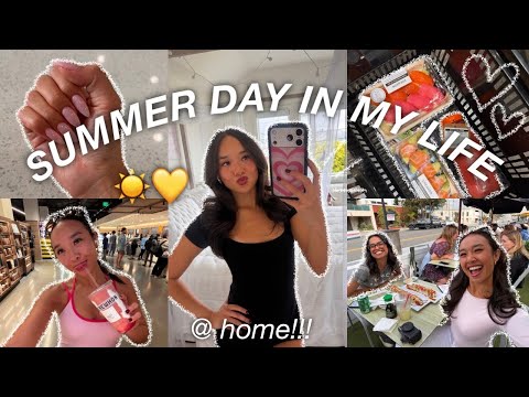 SUMMER day in my life @ HOME ⭐️🩷🪽  thumbnail