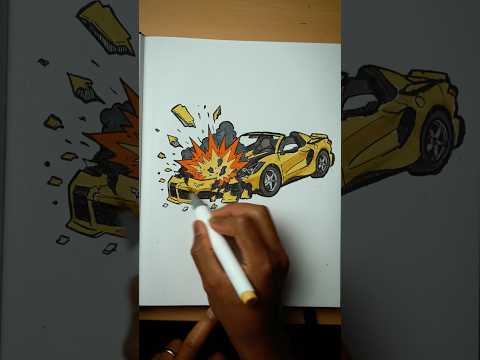 [ASMR] Drawing Corvette Go Boom Boom thumbnail