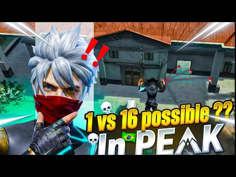Me vs 16 Players? in PEAK ?? | Full Map (br rank)? garena free fire hilights ♥️ | ULTRA 111x FF ? thumbnail