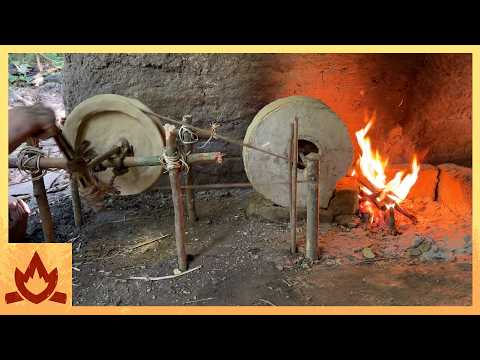 Primitive Technology: Belt and pulley blower thumbnail