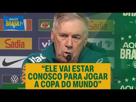 COLETIVA DA SELEÇÃO BRASILEIRA! ANCELOTTI FALA SOBRE NEYMAR E REVELA O TIME DE DOMINGO! thumbnail