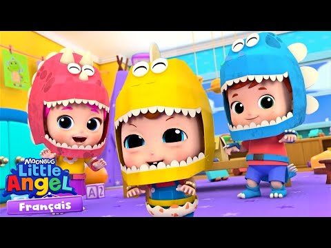 C’est la Fête des Dinosaures! | Comptines avec Bébé Louis | Little Angel Français thumbnail