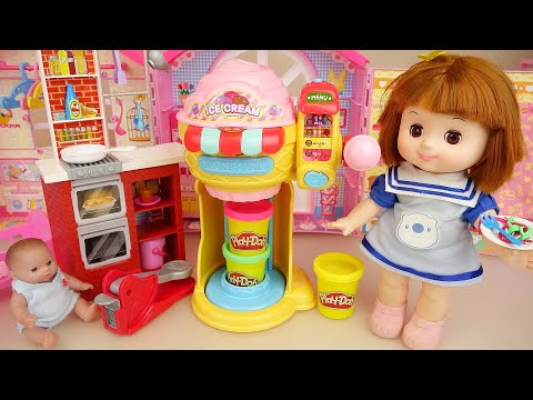 Baby Doli play doh ice cream shop and cooking thumbnail