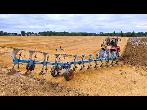 Ploughing & Harvest | Lexion 8900 | Case IH Quadtrac 620 | 12 F Lemken Vari-Titan | MJ & SC Collins thumbnail