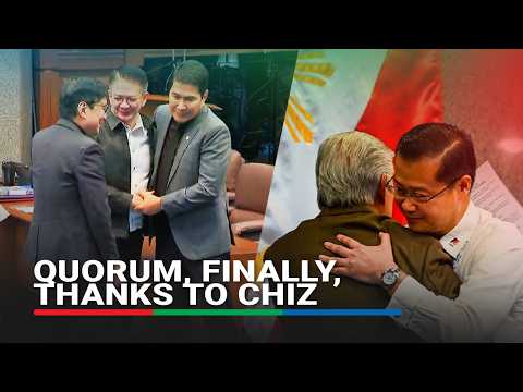 FULL: The arrival of Chiz that allowed Senate to finally reach quorum | ABS-CBN News thumbnail