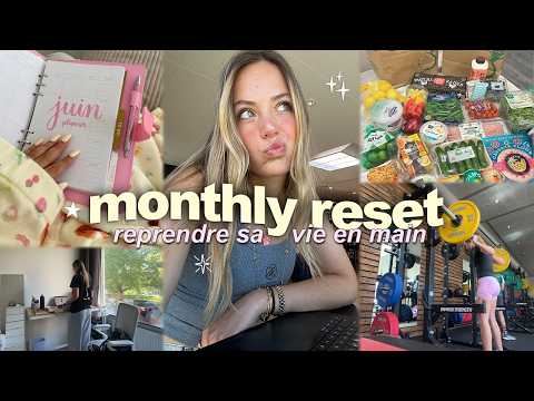 RESET MENSUEL : reprendre sa vie en main *productivité, mini glow up.. thumbnail