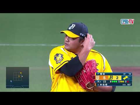 06/02 統一 VS 中信 八局上，面對獅隊一二壘有人，陳琥暴投再加上李丞齡安打再拿下兩分 thumbnail