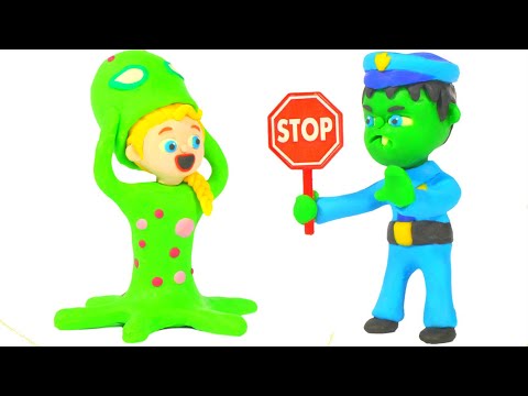 Baby Police Stops The Martians ★ Stop Motion Cartoons thumbnail