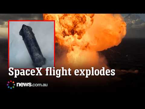 Musk Starship erupts in massive fireball thumbnail