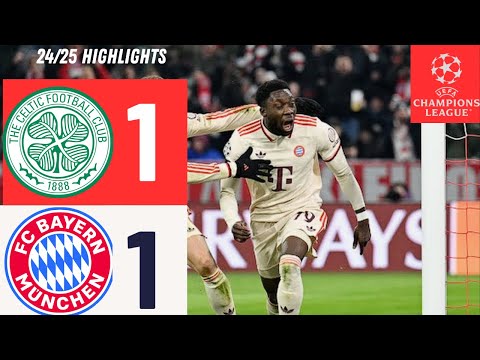 Bayern Munich vs Celtic 1-1 (3-2 Aggregate)|Extended Highlights| Champions League 2025|Highlights 4K thumbnail