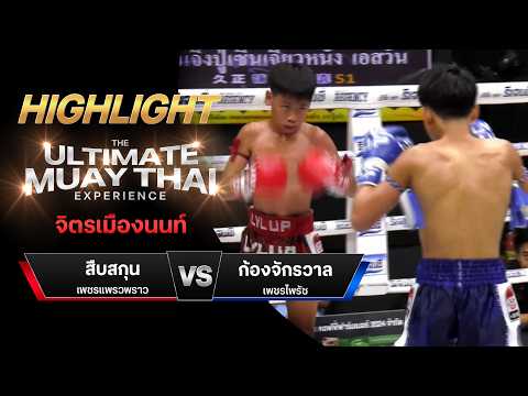 ไฮไลท์มวยไทย จิตรเมืองนนท์ : สืบสกุน เพชรแพรวพราว พบ ก้องจักรวาล เพชรไพรัช thumbnail