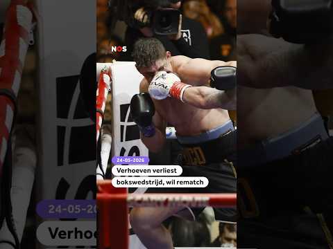 Verhoeven verliest bokswedstrijd, wil rematch thumbnail