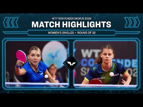 Bernadette Szocs vs Camille Lutz | WS R32 | #WTTSkopje 2026 thumbnail