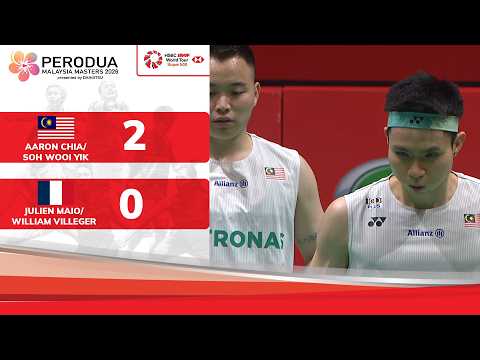 Sorotan: Aaron Chia/Soh Yik 2-0 Julien Maio/William | R16 | MD | PERODUA Malaysia Masters 2026 thumbnail
