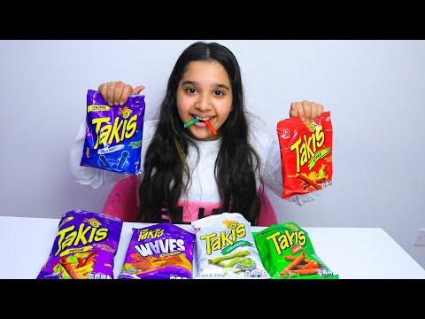 شفا جربت جميع انواع شبس تاكيز  !!! Addicted to TAKIS thumbnail