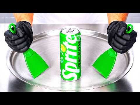 Sprite Ice Cream Rolls | ASMR Satisfying thumbnail