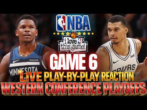 ? SPURS VS WOLVES │ SEMIS GAME 6 - 2026 NBA PLAYOFFS  Basketball Play-By-Play Reaction & Scoreboard thumbnail