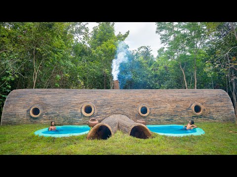 Building Twin Roound Swimming Pool for my Tree House by Ancient Skills thumbnail