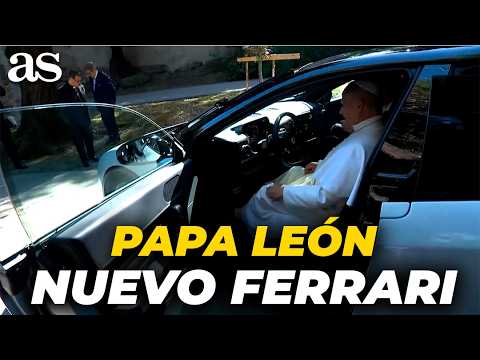El Papa LEÓN prueba el NUEVO FERRARI ELÉCTRICO: el COCHE de la POLÉMICA thumbnail