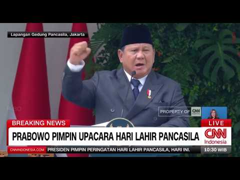 FULL Pidato Prabowo di Upacara Hari Lahir Pancasila thumbnail