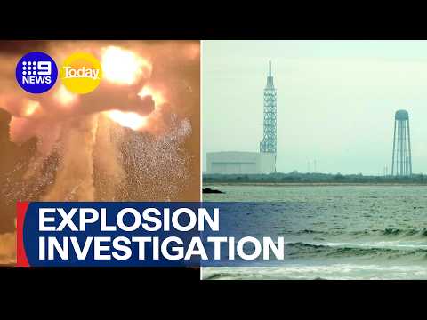 Blue Origin rocket explosion under investigation | 9 News Australia thumbnail