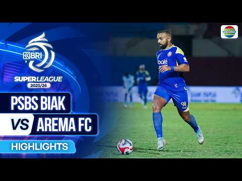 PSBS Biak VS Arema FC - Highlights | BRI Super League 2025/26 thumbnail