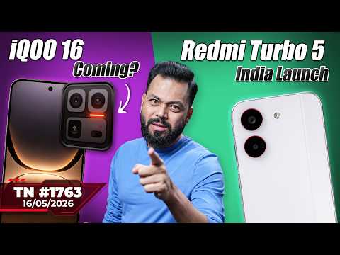 Redmi Turbo 5 India Launch, iQOO 16 Coming?, Apple x Intel, Gemini Intelligence,Razr Fold-#TTN1763 thumbnail