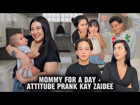 MOMMY FOR A DAY + ATTITUDE PRANK KAY ZAIDEE | FAMILYAY thumbnail