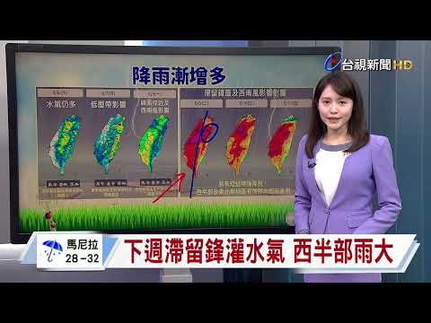【0605台視午間氣象】低壓+鋒面影響 全台雨彈襲擊 thumbnail