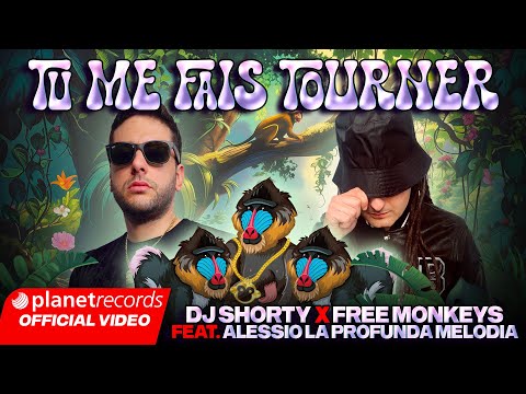 DJ SHORTY ❌ FREE MONKEYS FEAT. ALESSIO LA PROFUNDA MELODIA - Tu Me Fais Tourner (Lyric Video) thumbnail