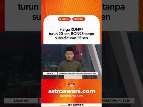 Harga RON97 turun 20 sen, RON95 tanpa subsidi turun 15 sen thumbnail