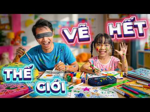 𝐓𝐨𝐧𝐲 | Bịt Mắt VẼ CẢ THẾ GIỚI 😱 Đụng Đâu Vẽ Đó thumbnail
