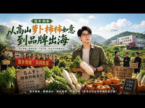 【高清全集】《返乡创业：从高山萝卜柿柿如意到品牌出海》 #逆袭 #爱情 #甜宠 #反转 #江山 #热门短剧 #drama #爽剧 #AI短剧 thumbnail