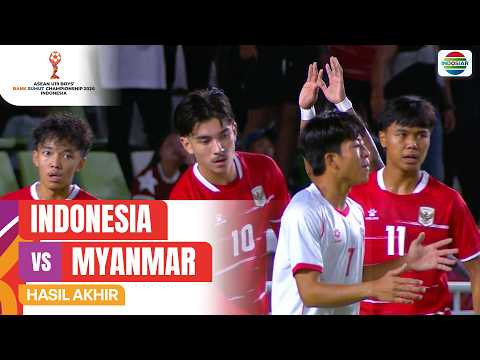 Indonesia vs Myanmar - Hasil Pertandingan | ASEAN U19 Boys Bank Sumut Championship 2026 Indonesia thumbnail