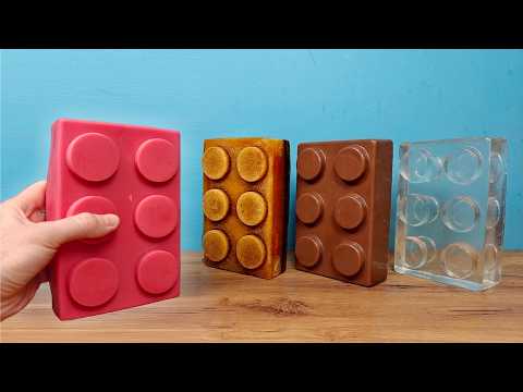 ¿Qué pasaría al hacer CUBOS de LEGO GIGANTES con diferentes materiales? thumbnail