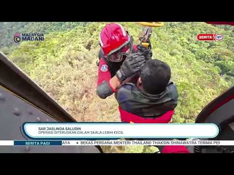4 JUN 2026 - BERITA PAGI- SAR JASLINDA SALUDIN OPERASI DITERUSKAN DALAM SKALA LEBIH KECIL thumbnail