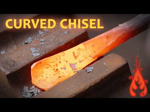Blacksmithing - Forging a Curved Chisel thumbnail