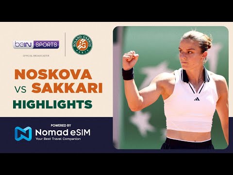 Linda Noskova vs Maria Sakkari | Roland-Garros 2026 | Match Highlights thumbnail