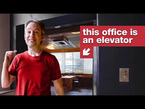This man built his office inside an elevator thumbnail