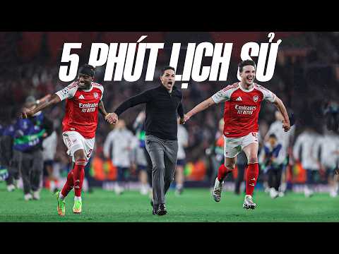 5 Phút lịch sử của Arsenal - Arteta và các học trò bùng nổ cảm xúc lọt vào chung kết C1 sau 20 năm thumbnail