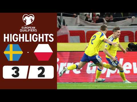 Sweden vs Poland | 3-2 | Highlights | World Cup Qualifiers 2026 thumbnail
