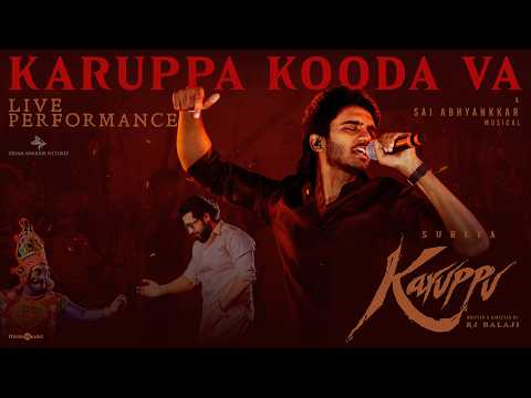 Karuppa Kooda Va - Live Performance | Suriya's Karuppu | RJ Balaji |  @SaiAbhyankkar| VM Mahalingam thumbnail