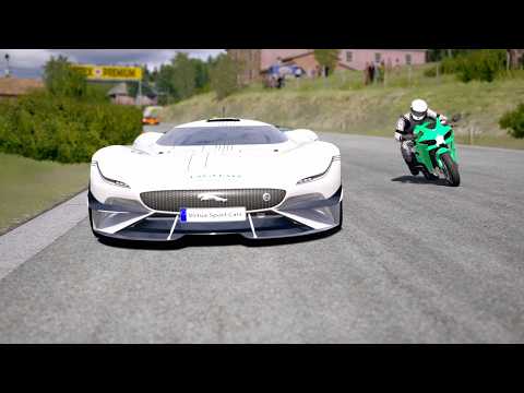 Jaguar Vision GT SV  vs Superbikes vs Concept Hypercars at Old SPA thumbnail