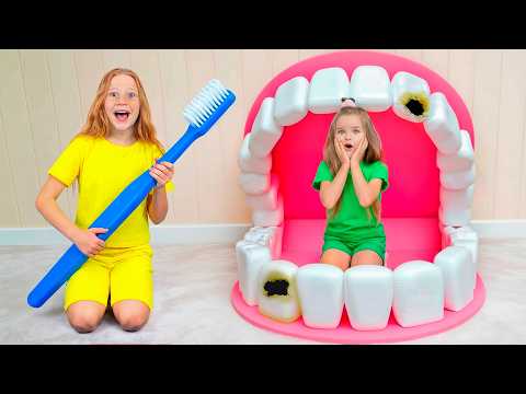 Nastya and useful Dentist story for kids thumbnail