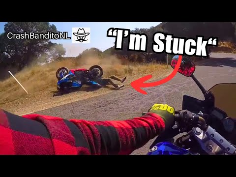 Extreme Motorcycle Crashes & Moments! | CrashBanditoNL thumbnail