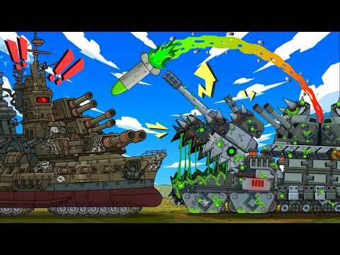 БИСМАРК vs КВ-54 | МОРСКОЙ против СУХОПУТНОГО МОНСТРА - Мультики про танки thumbnail